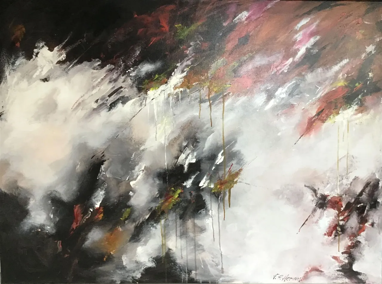 Maleri nr 155 100 cm X 135 cm